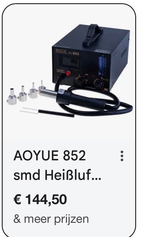 Proffesionele soldeermachine van AOYUE type 852, Ophalen, Zo goed als nieuw