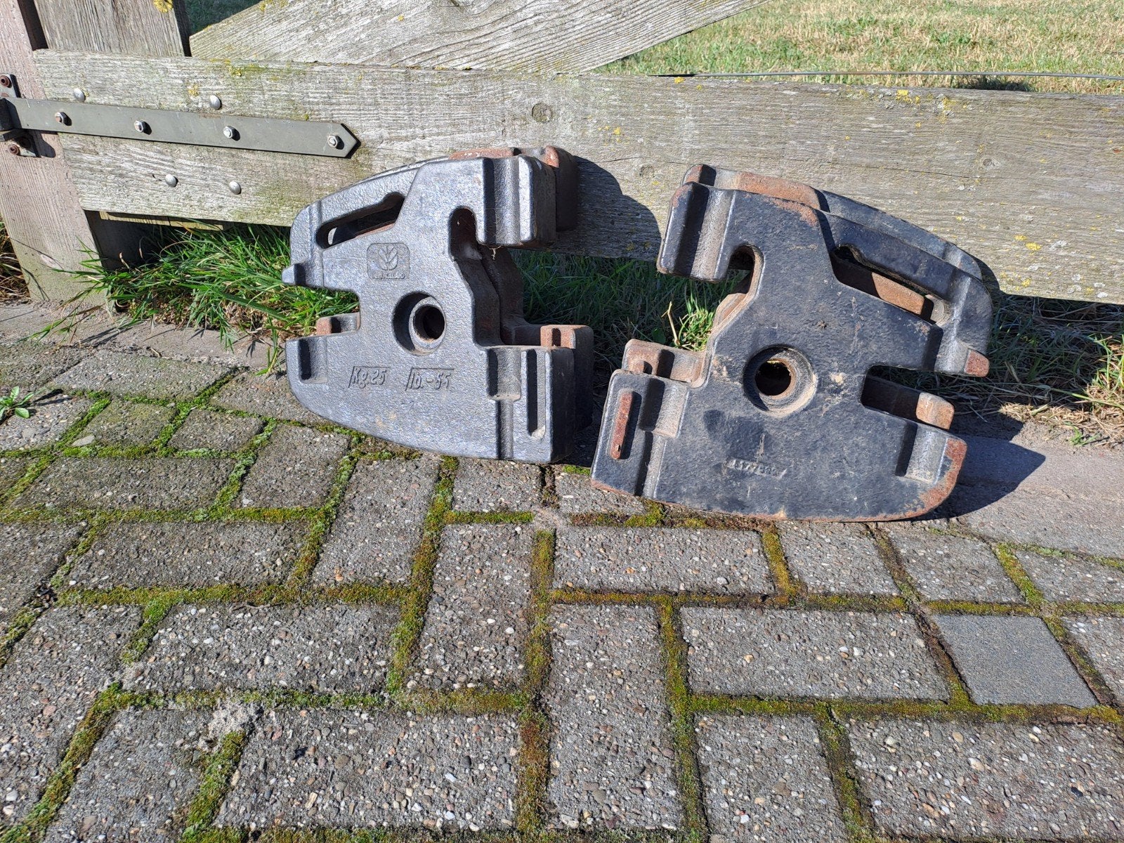 front gewichten, new holland, trekker gewichten, Doe-het-zelf en Verbouw, Ophalen, Gebruikt