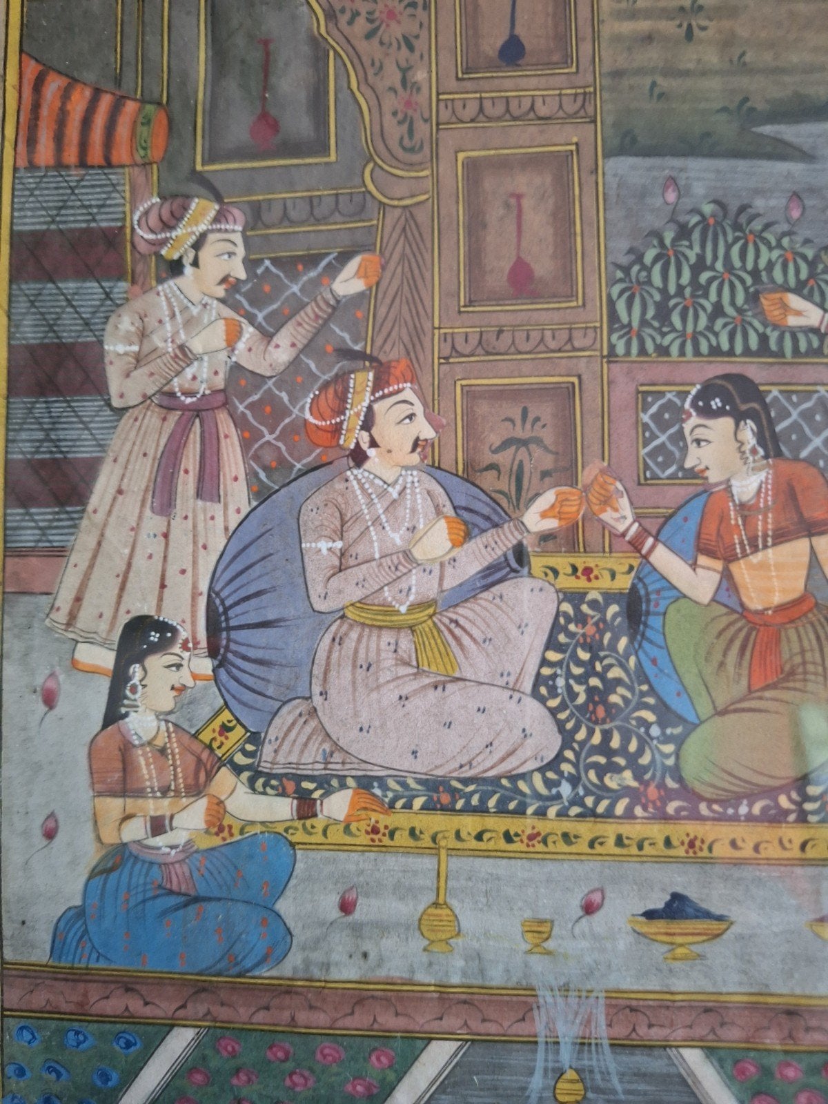 Miniatuur schilderij uit India, ingelijst, Ophalen of Verzenden