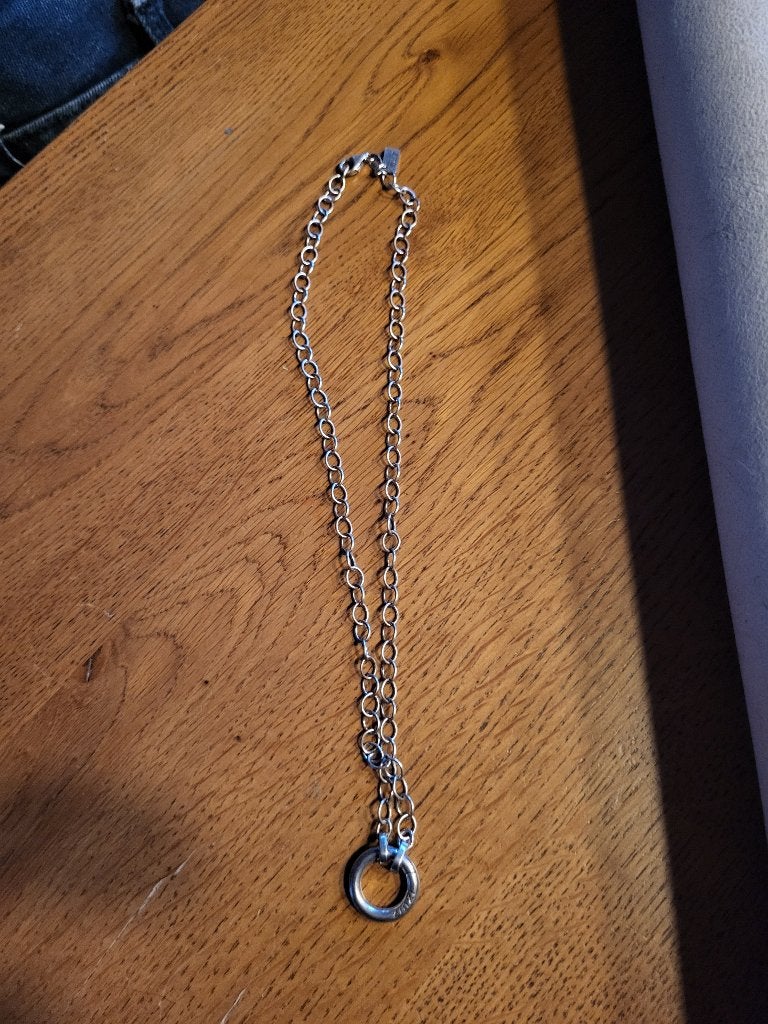 zinzi ketting met hanger, Met hanger, Gebruikt, Ophalen of Verzenden, Zilver