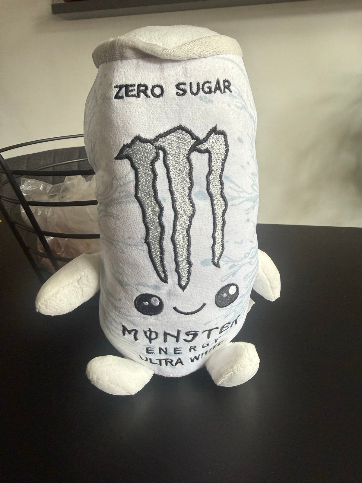 Monster Energy Ultra White knuffel Zero Sugar, Overige merken, Overige karakters, Overige typen, Ophalen of Verzenden