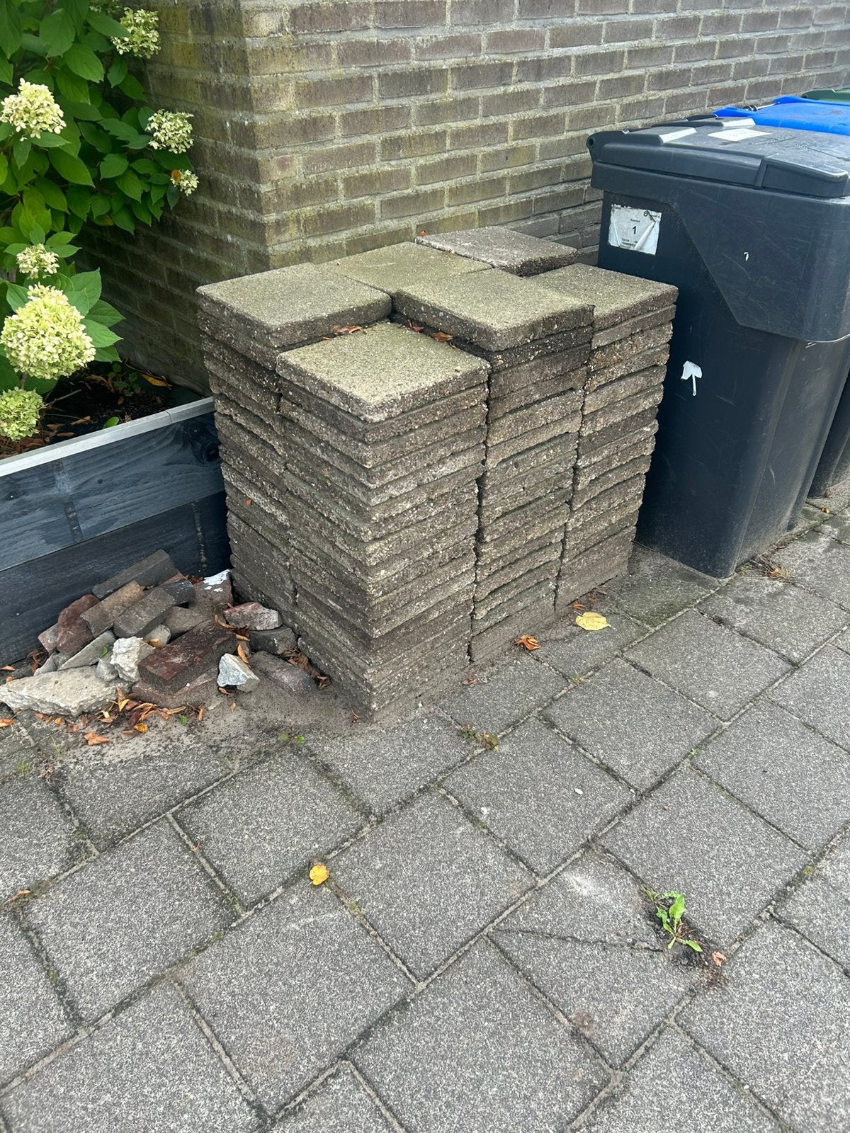 Gratis stoeptegels, Tuin en Terras, Ophalen, Overige materialen, Gebruikt, Overige typen