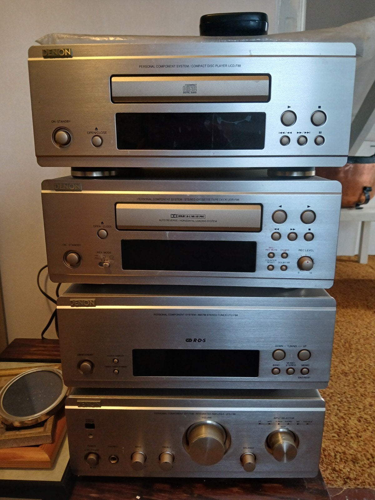 Denon Set met CD, Cassette, Tuner, Versterker en Speak, Audio, Tv en Foto, Stereo-sets, Ophalen, Gebruikt, Denon, Losse componenten