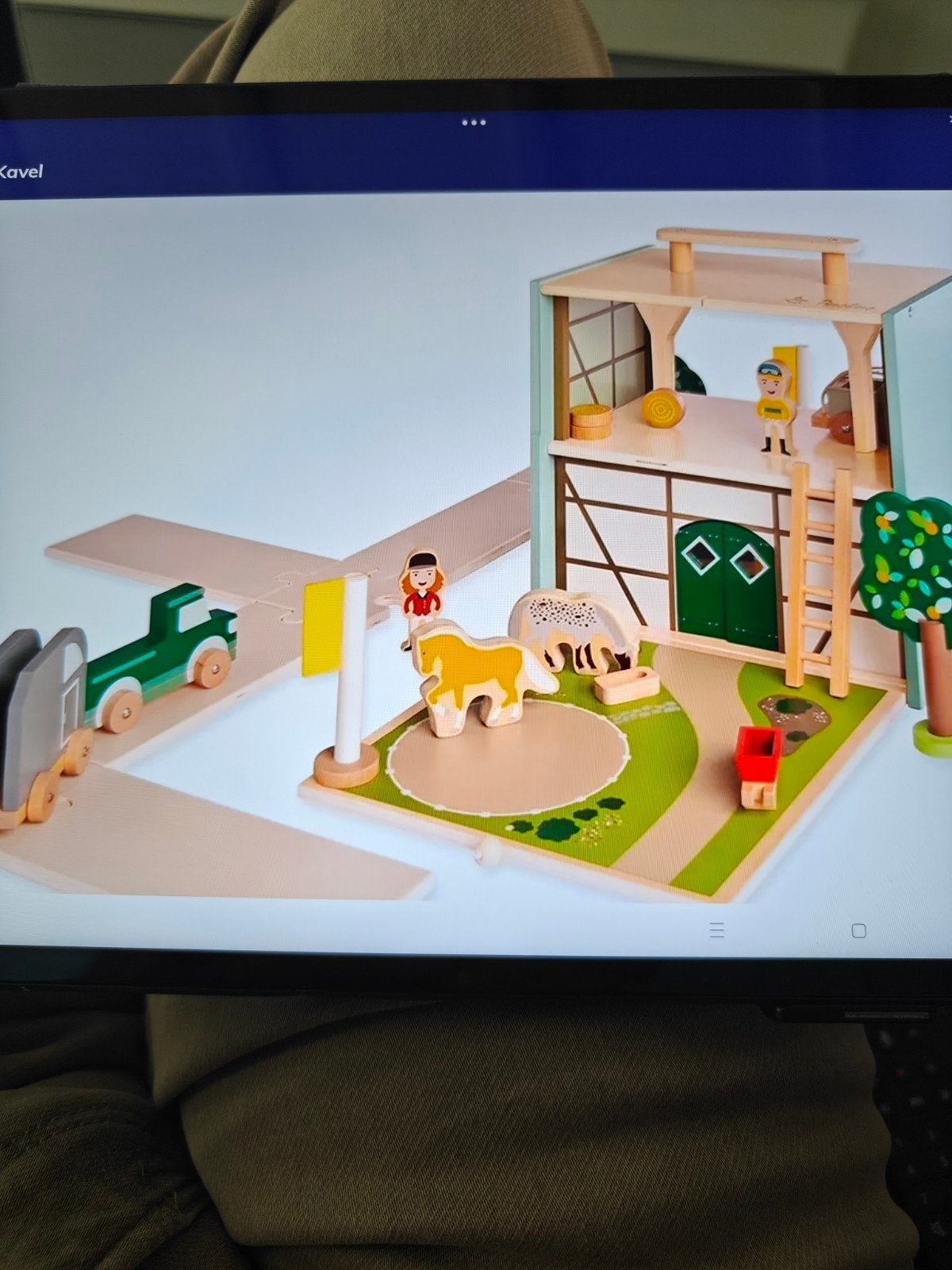 pinolino paardenstal, Kinderen en Baby's, Speelgoed | Houten speelgoed, Ophalen of Verzenden, Nieuw