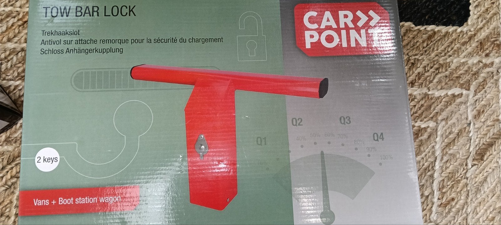 diefstal beveiliging voor trekhaak bestelbus Cartpoint, Auto diversen, Ophalen of Verzenden, Nieuw