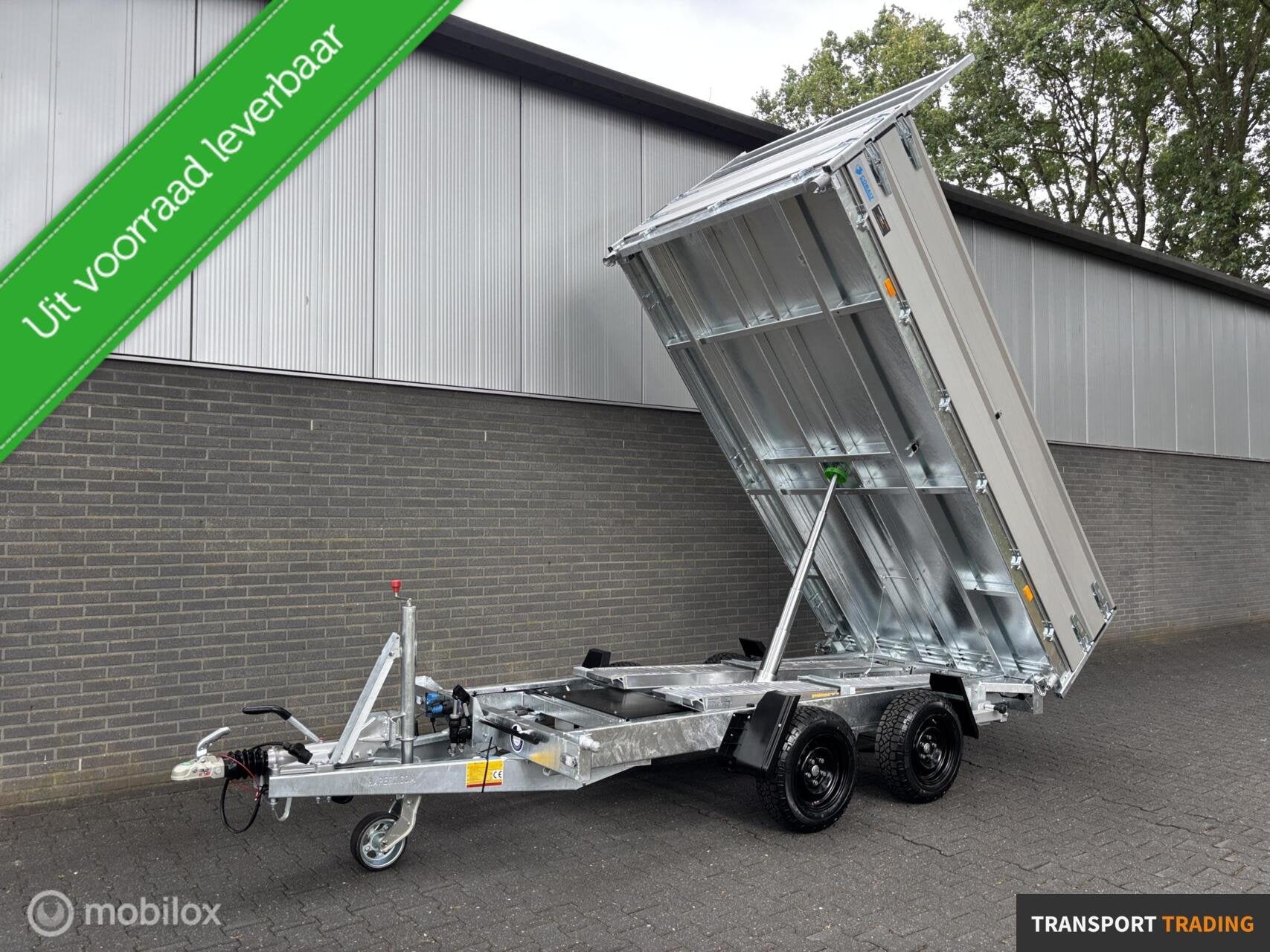 Hapert Cobalt 3500 KG kipper + opzetborden en oprijpakket!, Auto diversen, Aanhangers en Bagagewagens, Transport Trading, Nieuw