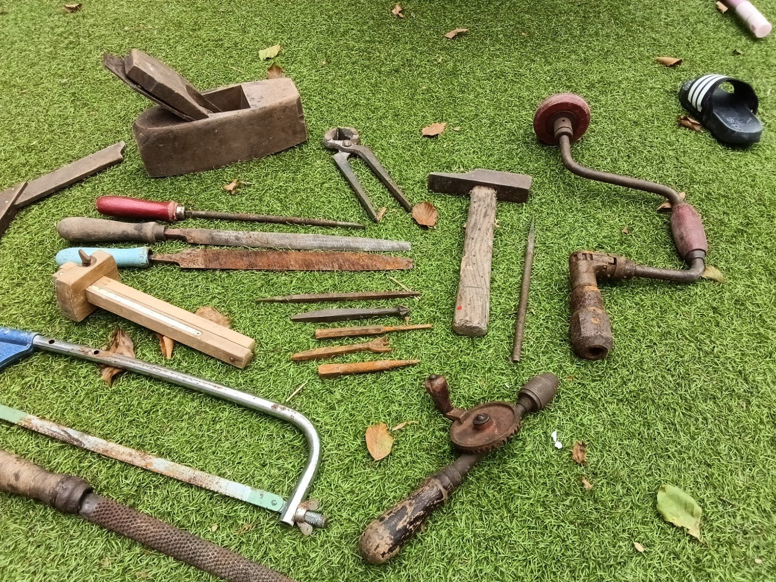 Vintage gereedschap set voor houtbewerking, Antiek en Kunst, Antiek | Gereedschap en Instrumenten, Ophalen of Verzenden