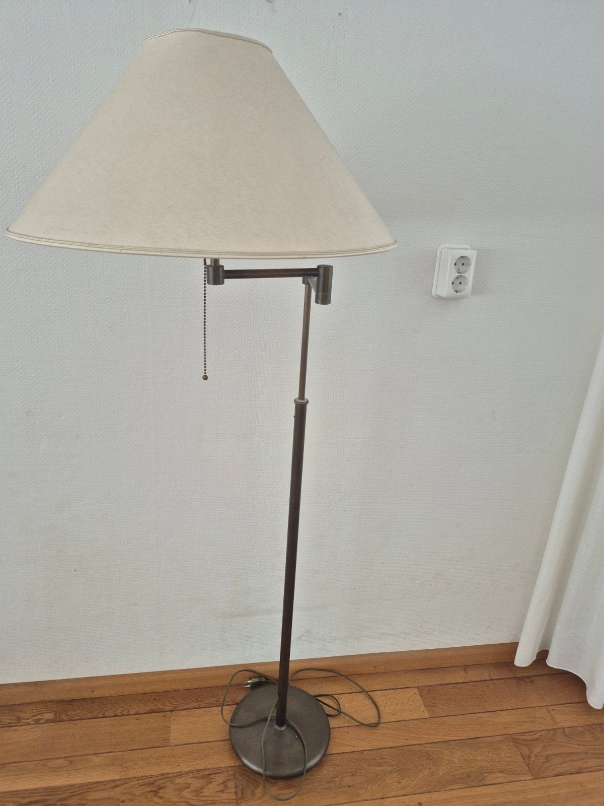 Staande lamp met stoffen kap, Ophalen, Gebruikt, 150 tot 200 cm