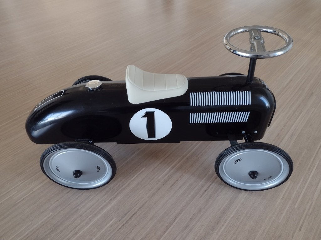 Retro loopauto zwart, Ophalen of Verzenden, Zo goed als nieuw