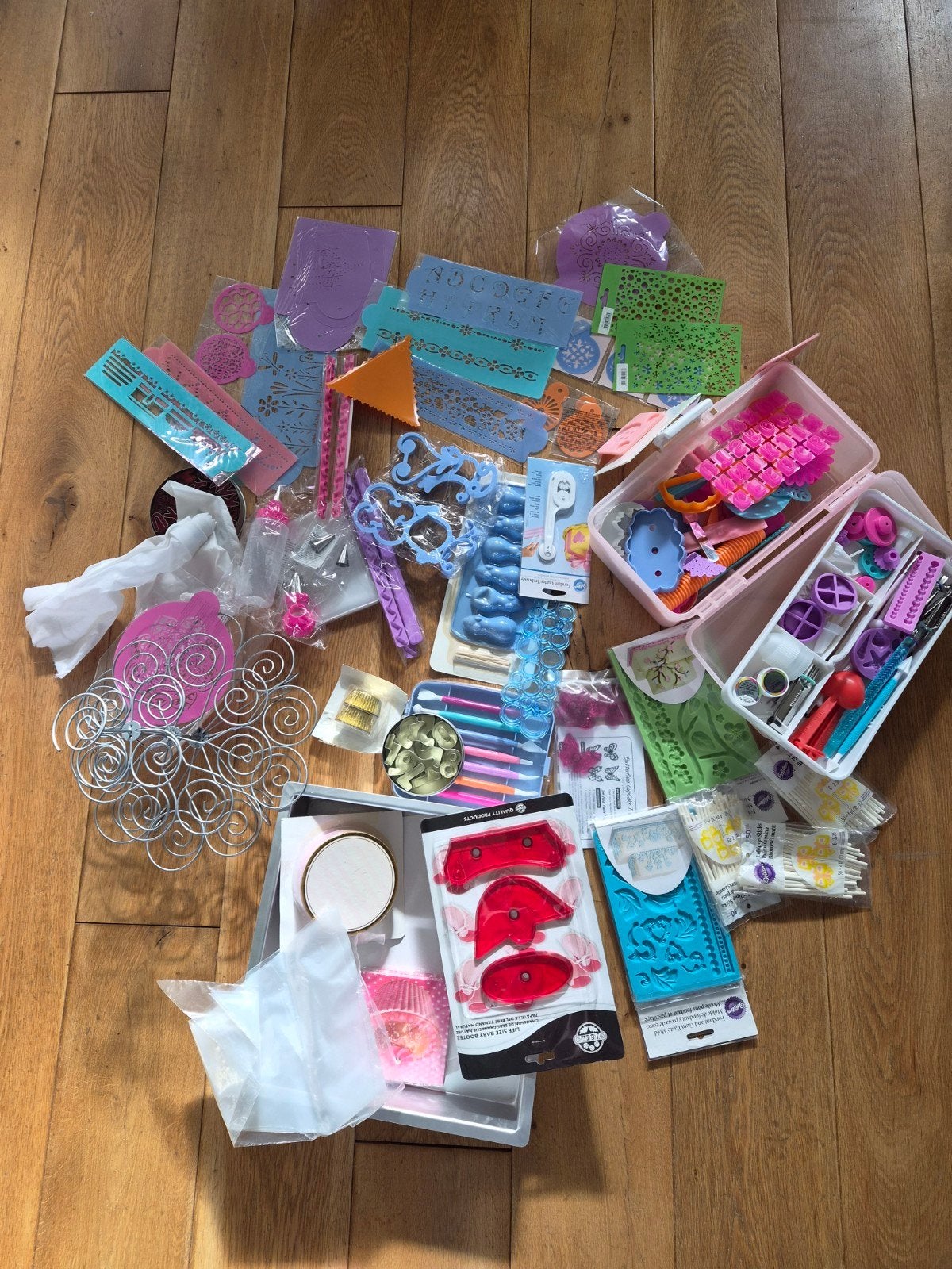 Grote set bakspullen – fondant, koekjes & taartdecoratie, Ophalen of Verzenden
