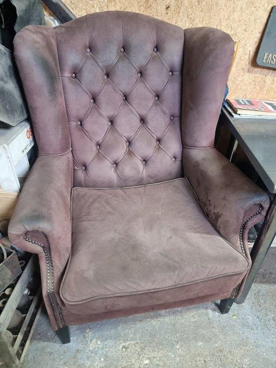 fauteuil stoel, Ophalen, Gebruikt, Rood, Eén