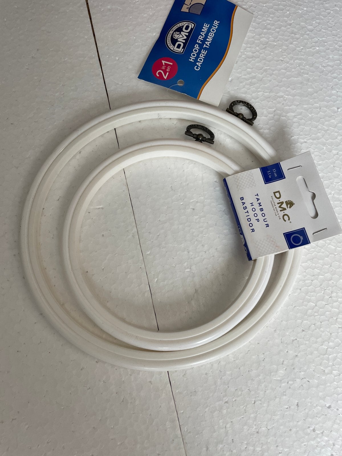 DMC Borduurringen Set - 2 stuks (13cm & 17cm), -, -, Nieuw, Ophalen of Verzenden