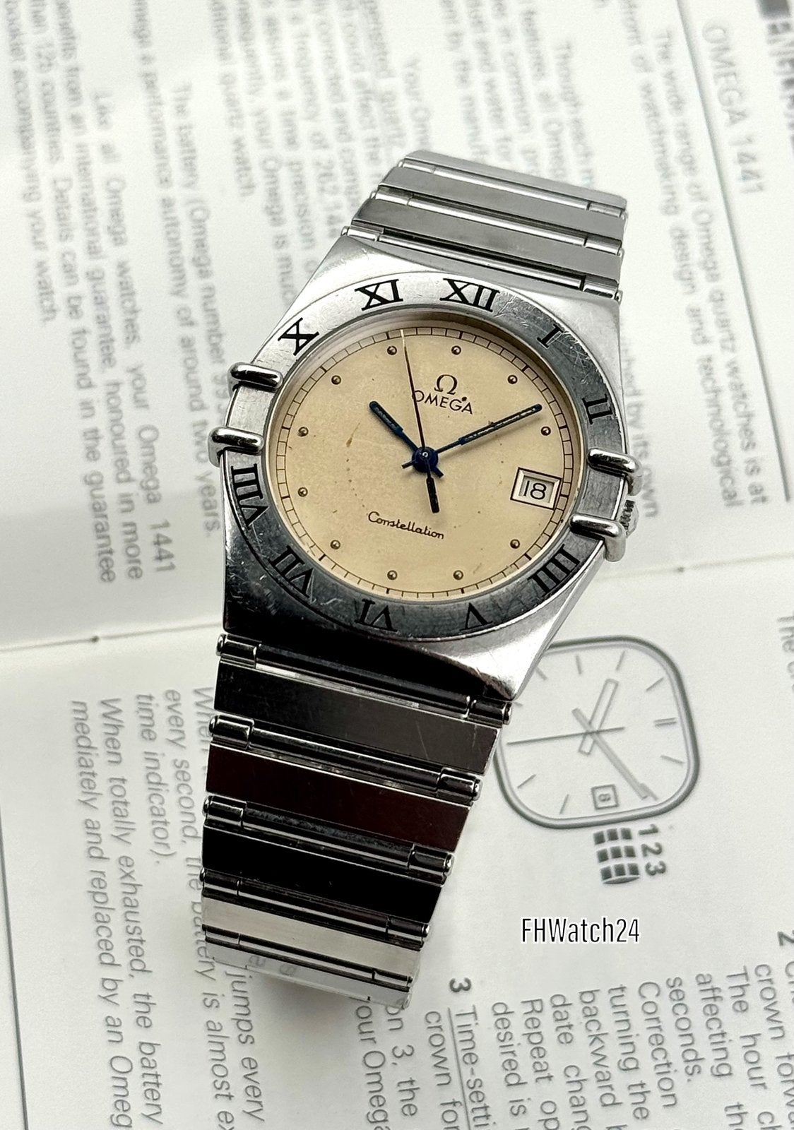Omega Constellation 3961070. Met garantie boekje !, Staal, Gebruikt, Polshorloge, Ophalen of Verzenden