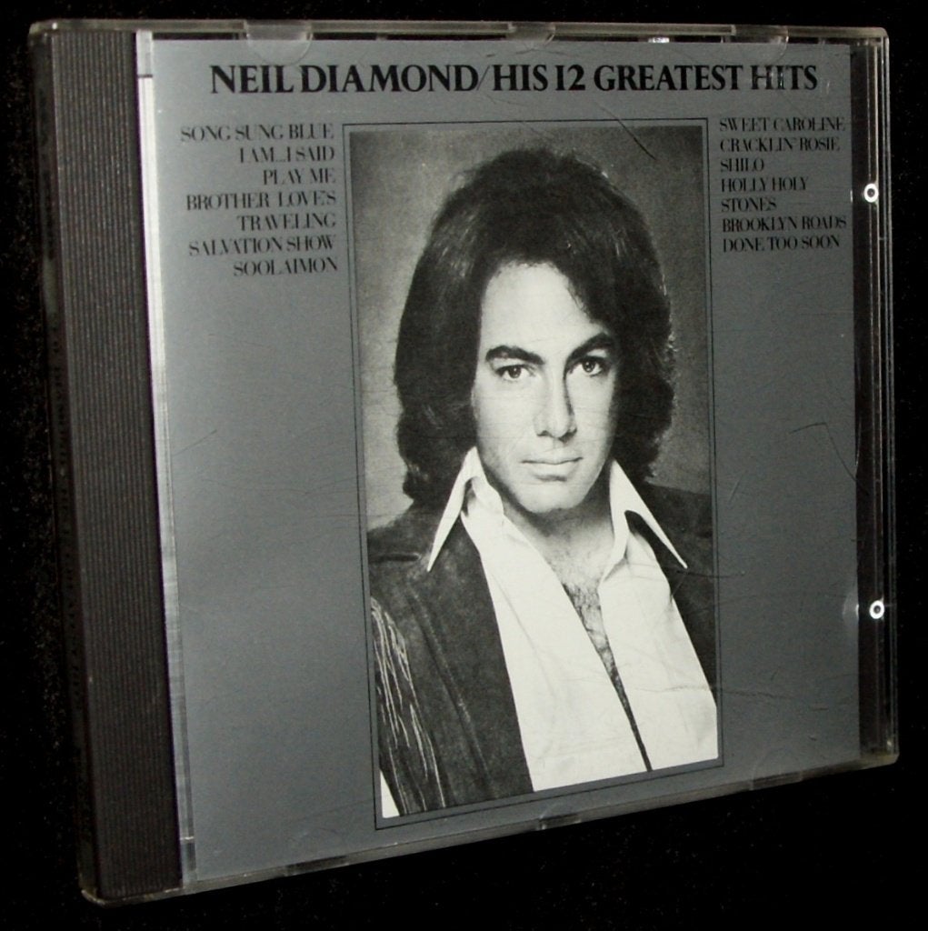 Neil Diamond - His 12 Greatest Hits (MCA Records, 1985), Ophalen of Verzenden, Zo goed als nieuw, Poprock