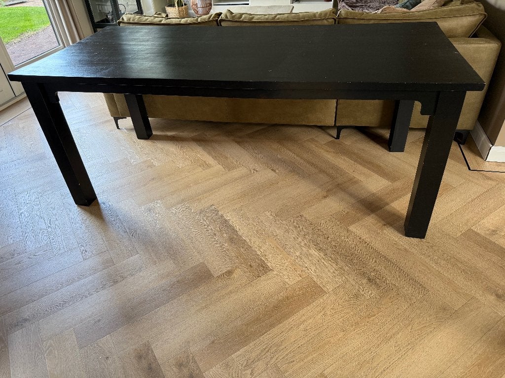 houten eettafel – Robuust – Afneembare poten, Huis en Inrichting, Ophalen, Gebruikt, 50 tot 100 cm, Vijf personen of meer