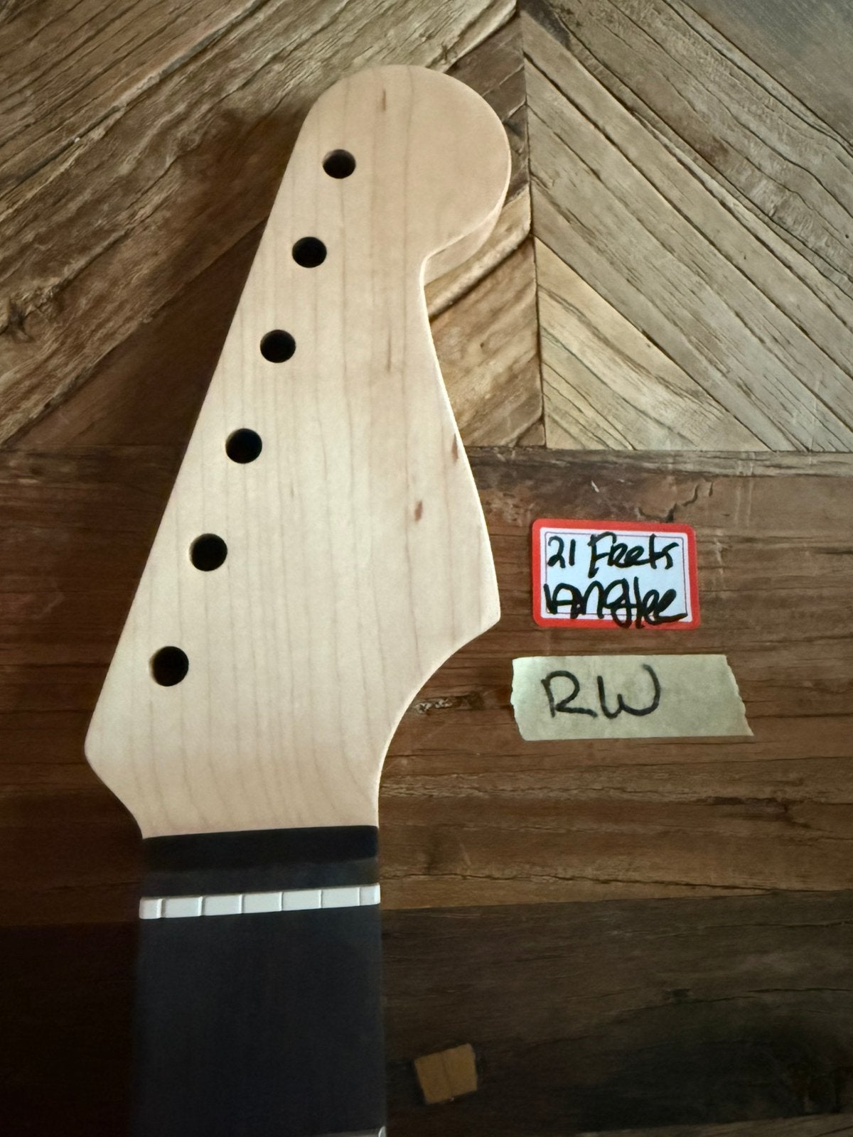 Stratocaster Hals “RW toets-21 fr- nitro lak-“21fr Rw Anglee, Verzenden, Geen, Geen, Jpsg