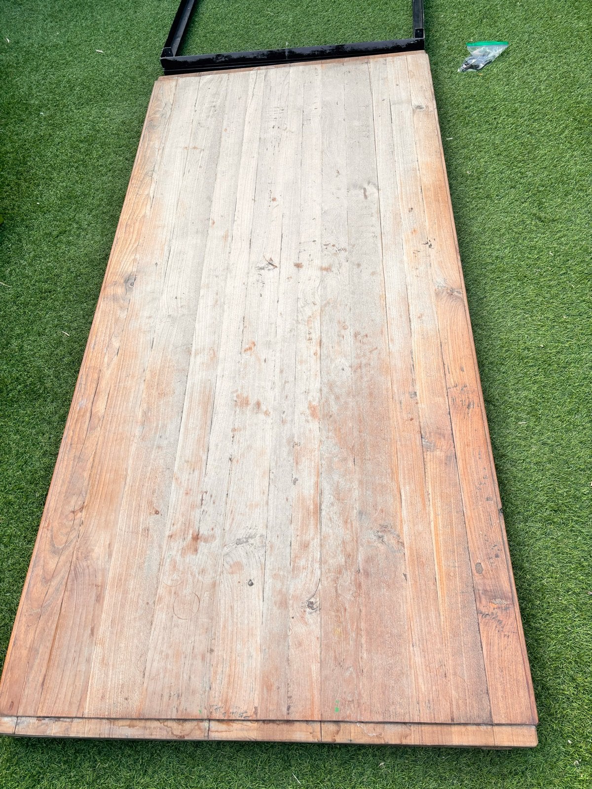 SoTrue Teakhouten Tafel van de Troubadour Amstelveen, Ophalen, Gebruikt, Teakhout, 200 cm of meer