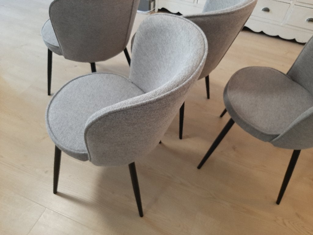 4 eetkamer stoelen, Ophalen, Nieuw, Vier, Stof