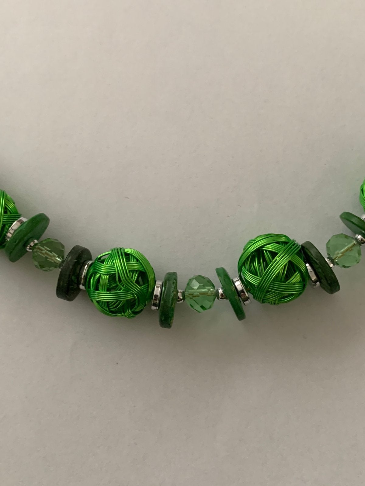 Appeltje groene ketting nieuw, Overige materialen, Verstelbaar, Nieuw, Ophalen of Verzenden