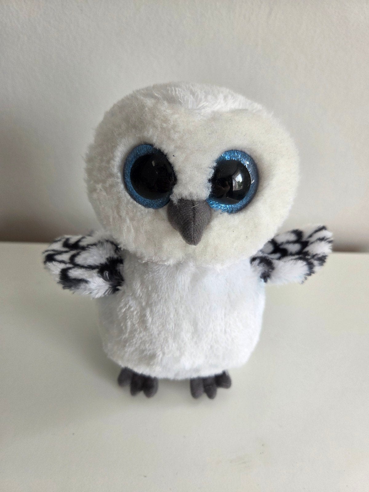 Ty Knuffel Spella Uil - Zo goed als nieuw, Overige typen, Ophalen of Verzenden, Klein (minder dan 20 cm), Wit