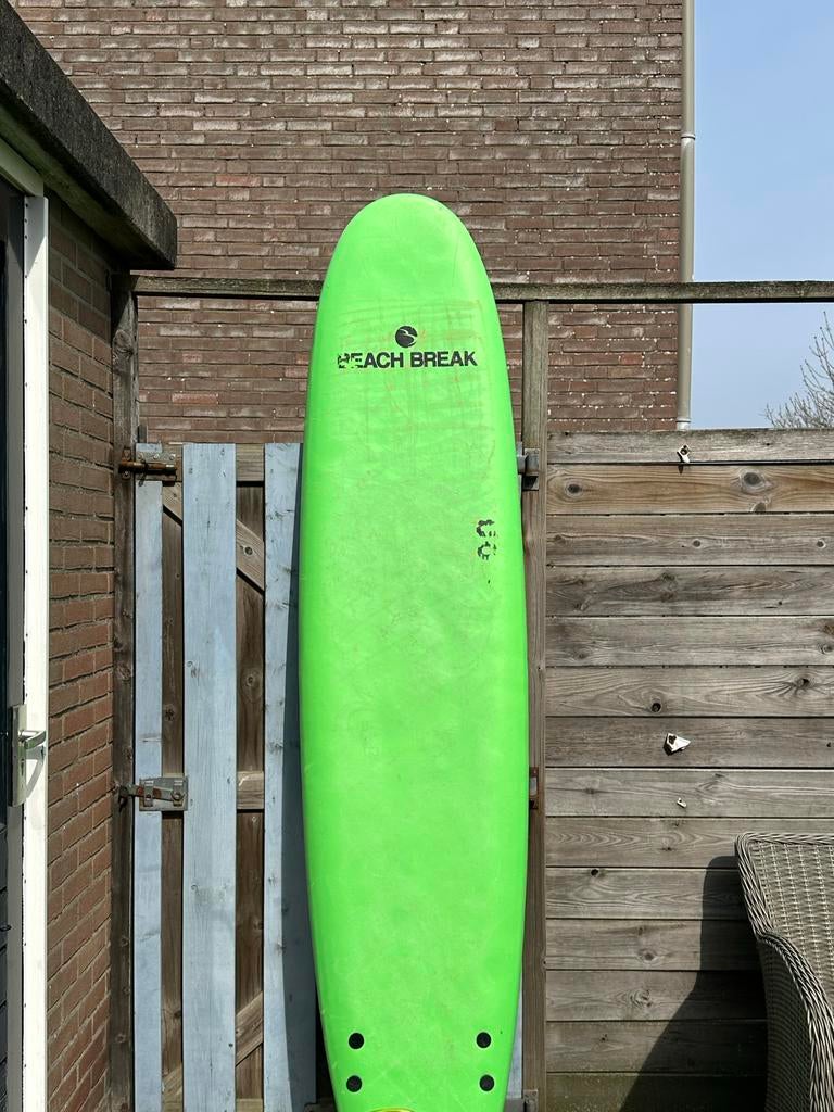 Vision 8’0 softtop surfboard, Watersport en Boten, Golfsurfen, Gebruikt, Funboard, Met vinnen, Ophalen
