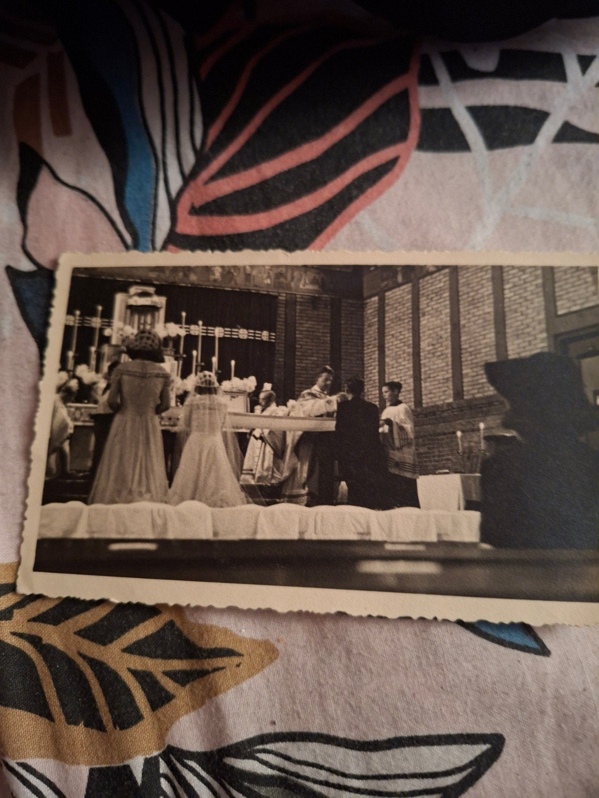 Oude foto: Kerkelijke ceremonie, J.A. Hess Den Haag, Gebruikt, Foto, Ophalen of Verzenden, 1940 tot 1960