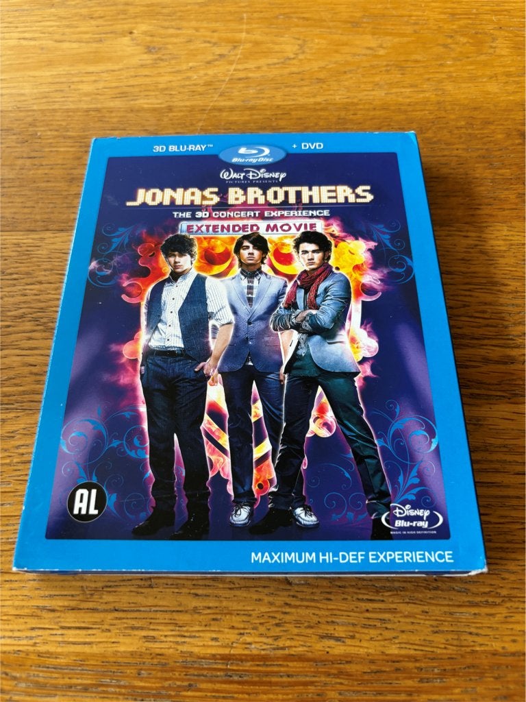 Blu-ray + Dvd Jonas Brothers - 3D Concert - NL-Uitgave, Muziek en Concerten, Alle leeftijden, Nederlands, Concert