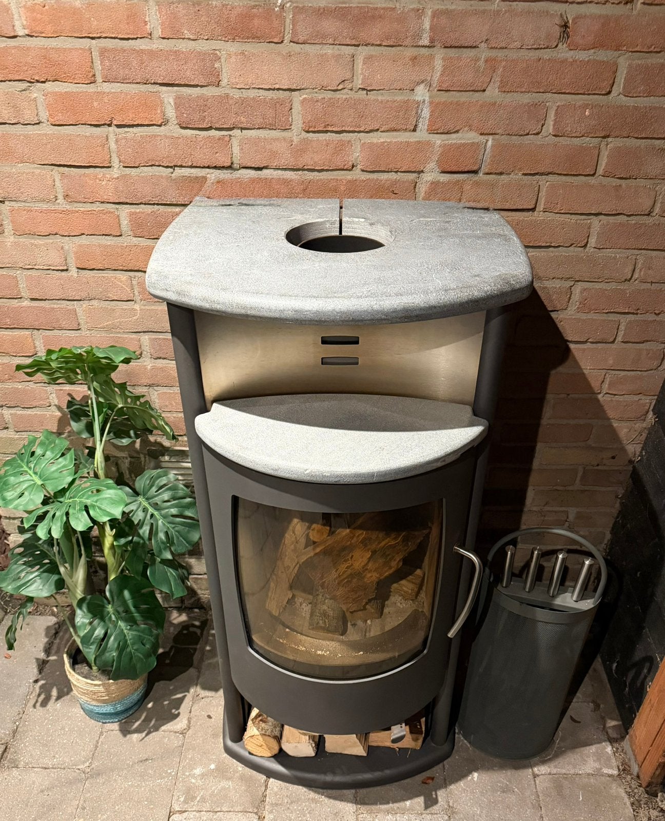 Fantastische 🔥ATTIKA Bora🪵 speksteen houtkachel Luxe &ZGAN, Huis en Inrichting, Ophalen, Houtkachel, Zo goed als nieuw, Vrijstaand