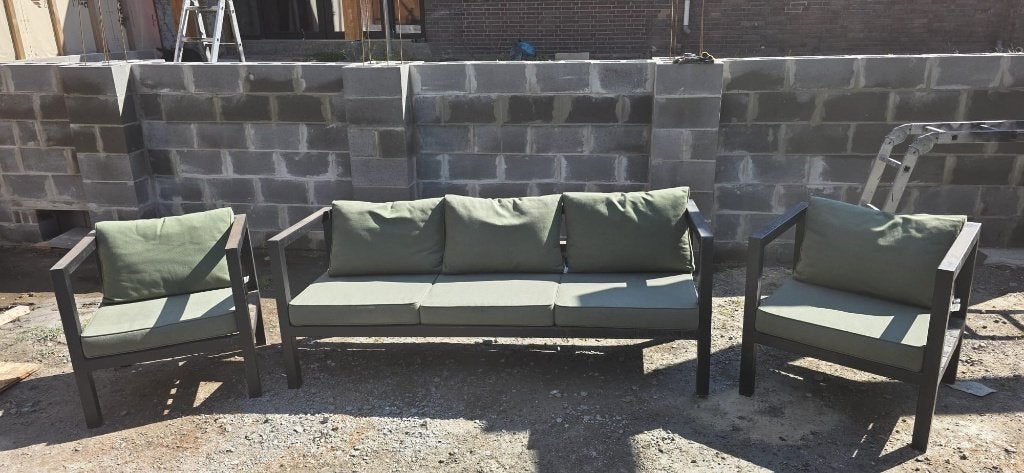 Tuinset met kussens, Ophalen, Zo goed als nieuw, Bank