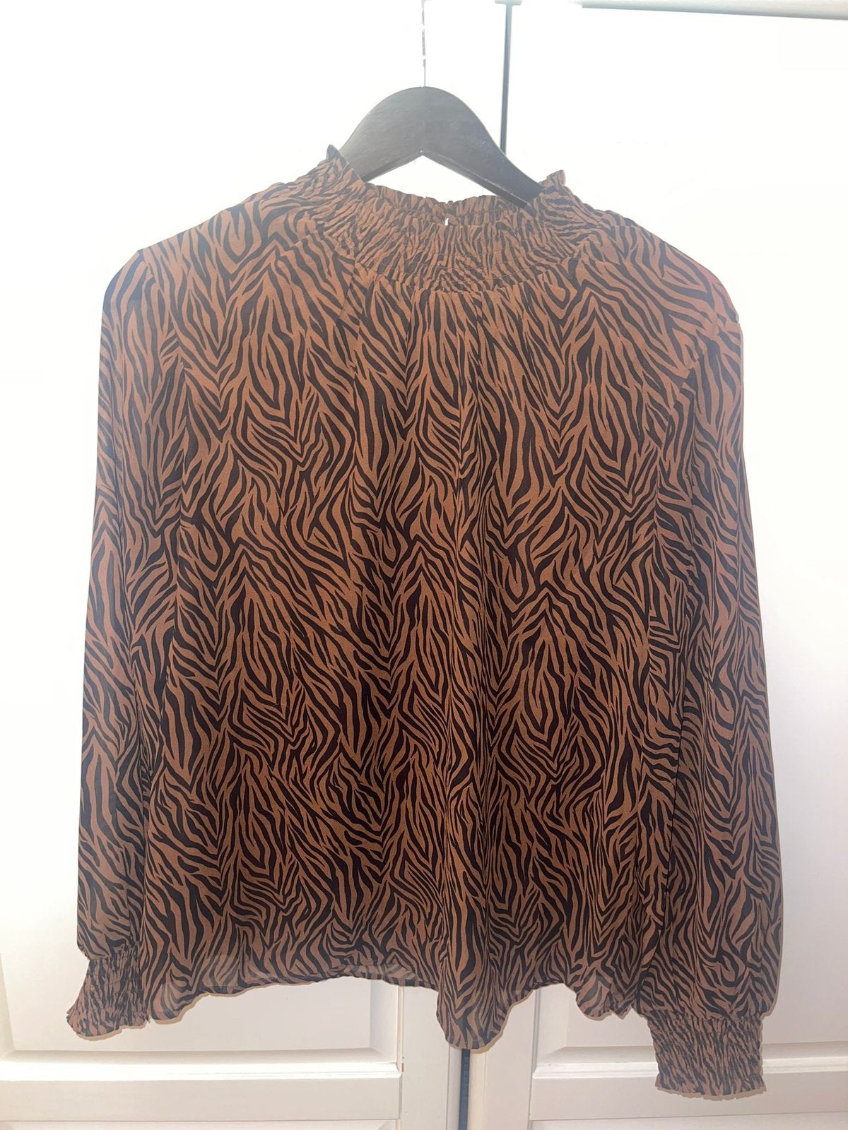 Zgan blouse maat 40, Kleding | Dames, Ophalen of Verzenden, Zo goed als nieuw, Maat 38/40 (M), Bruin