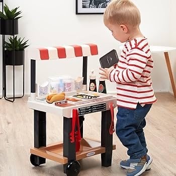Ecoiffier Pro Cook Street Food Speelset, Ophalen of Verzenden, Zo goed als nieuw, Jongen of Meisje