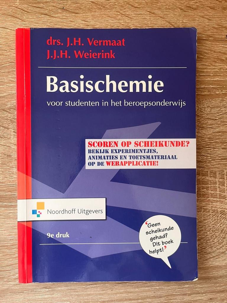 Basischemie voor studenten in het beroepsonderwijs (9e druk), Boeken, Ophalen of Verzenden, Beta, Nieuw, MBO