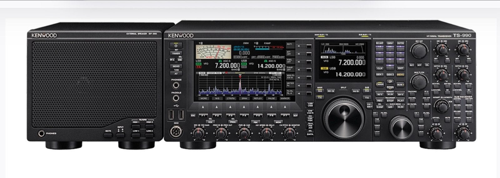 Kenwood TS-990 inclusief 2x SP-990 luidsprekers, Telecommunicatie, Zenders en Ontvangers, Ophalen, Zo goed als nieuw