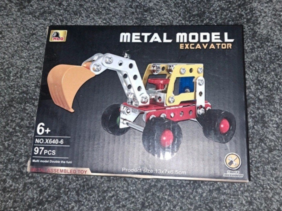 Metal Model Graafmachine Bouwpakket - 97 Stuks, Ophalen of Verzenden, Nieuw, Overige merken