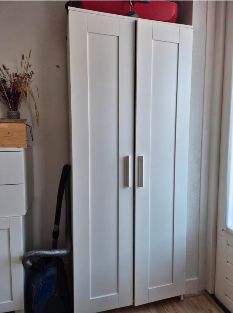 2x Brimnes kledingkast 2 doors wardrobe Ikea wit, Ophalen, 100 tot 150 cm, Zo goed als nieuw, 150 tot 200 cm