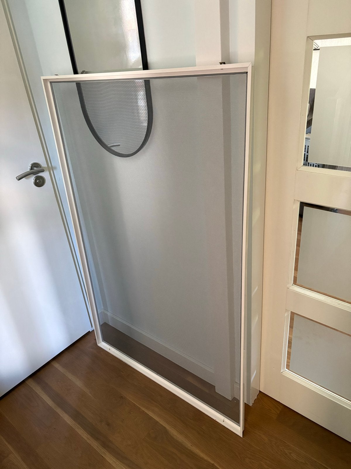 Raam Hor wit aluminium - (nooit gebruikt), Ophalen, 80 tot 100 cm, Hordeur, Zo goed als nieuw
