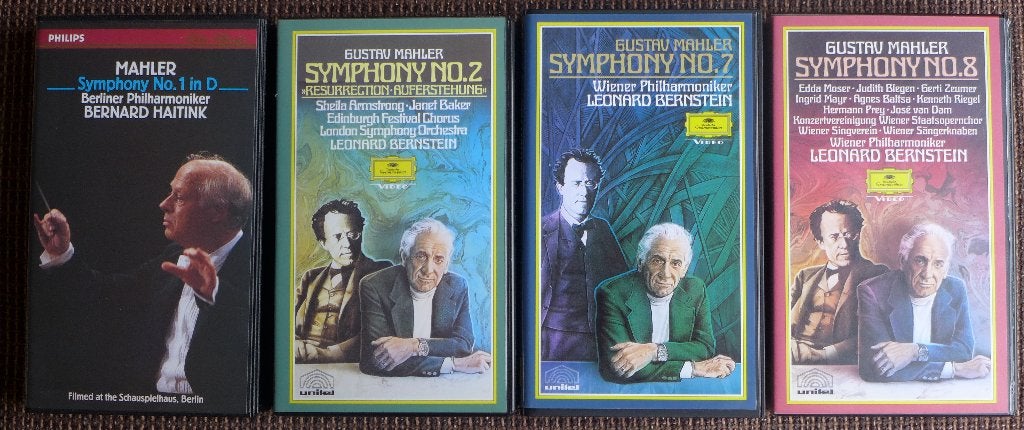 Mahler 1,2,7 en 8 op Video DGG/Philips, Alle leeftijden, Ophalen of Verzenden, Nieuw in verpakking, Komedie