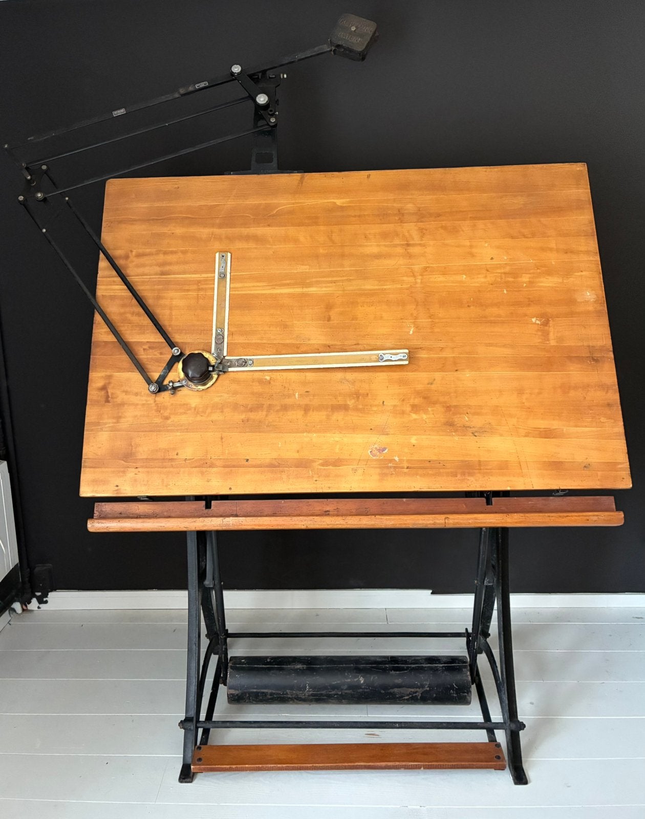 1930 STABILO RWD tekentafel met Kuhlmann tekenmachine, Doe-het-zelf en Verbouw, Ophalen, Gebruikt, 150 tot 170 cm