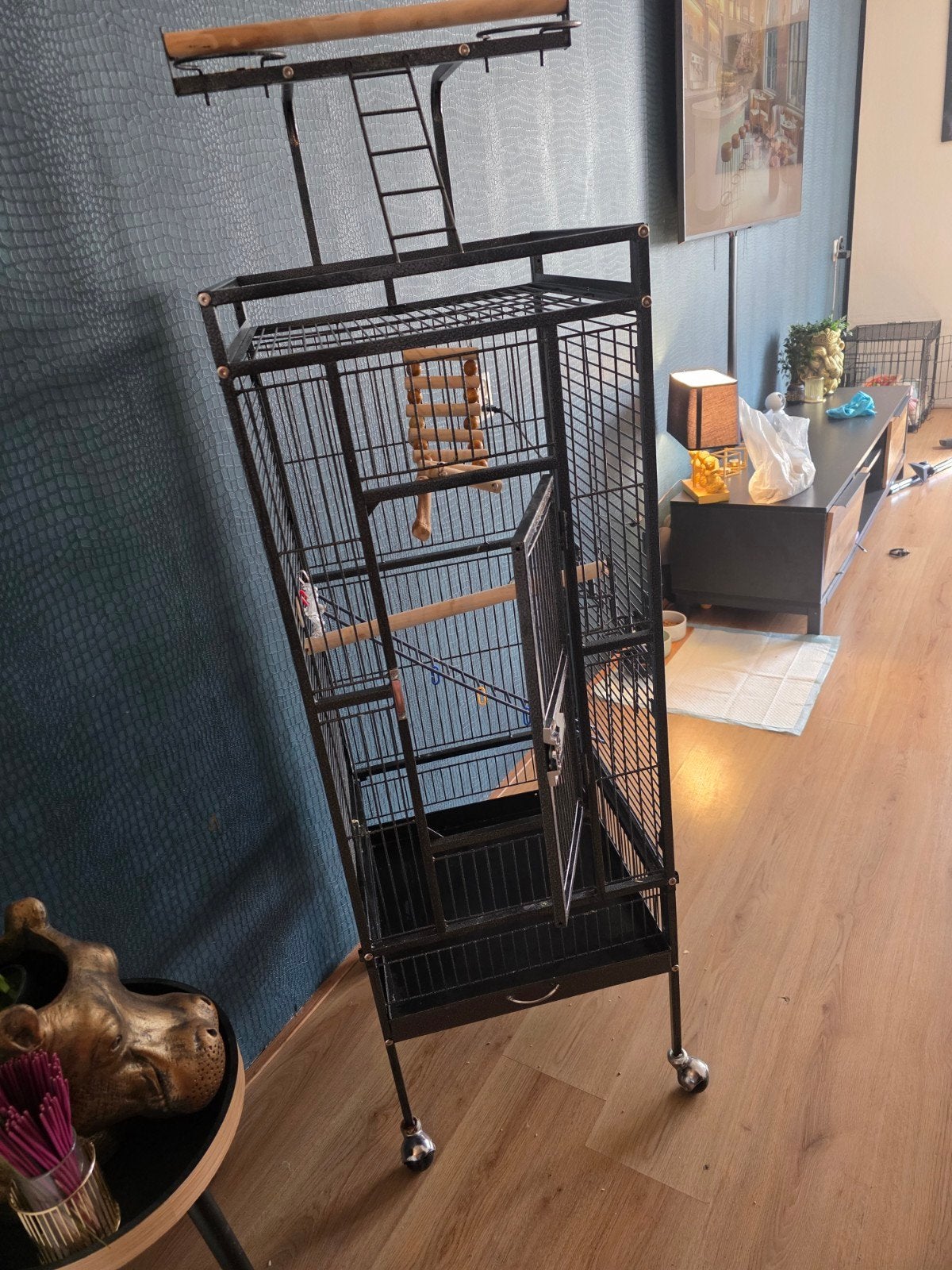 vogelkooi, Ophalen of Verzenden, Zo goed als nieuw, Metaal, Vogelkooi