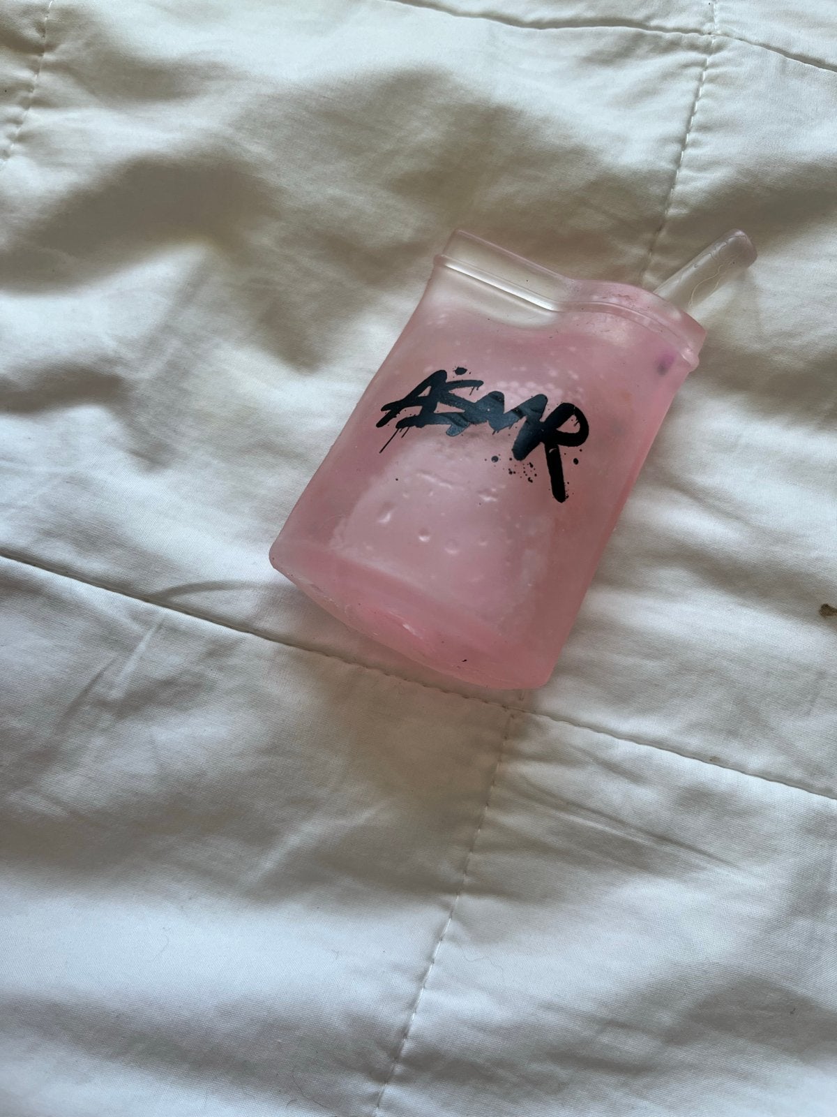 ASMR Squishy Water Flesje - Roze Stressverlichter, Ophalen of Verzenden, Gebruikt, Jongen of Meisje