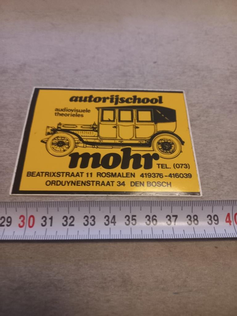 Autorijschool mohr Rosmalen, Ophalen of Verzenden, Zo goed als nieuw
