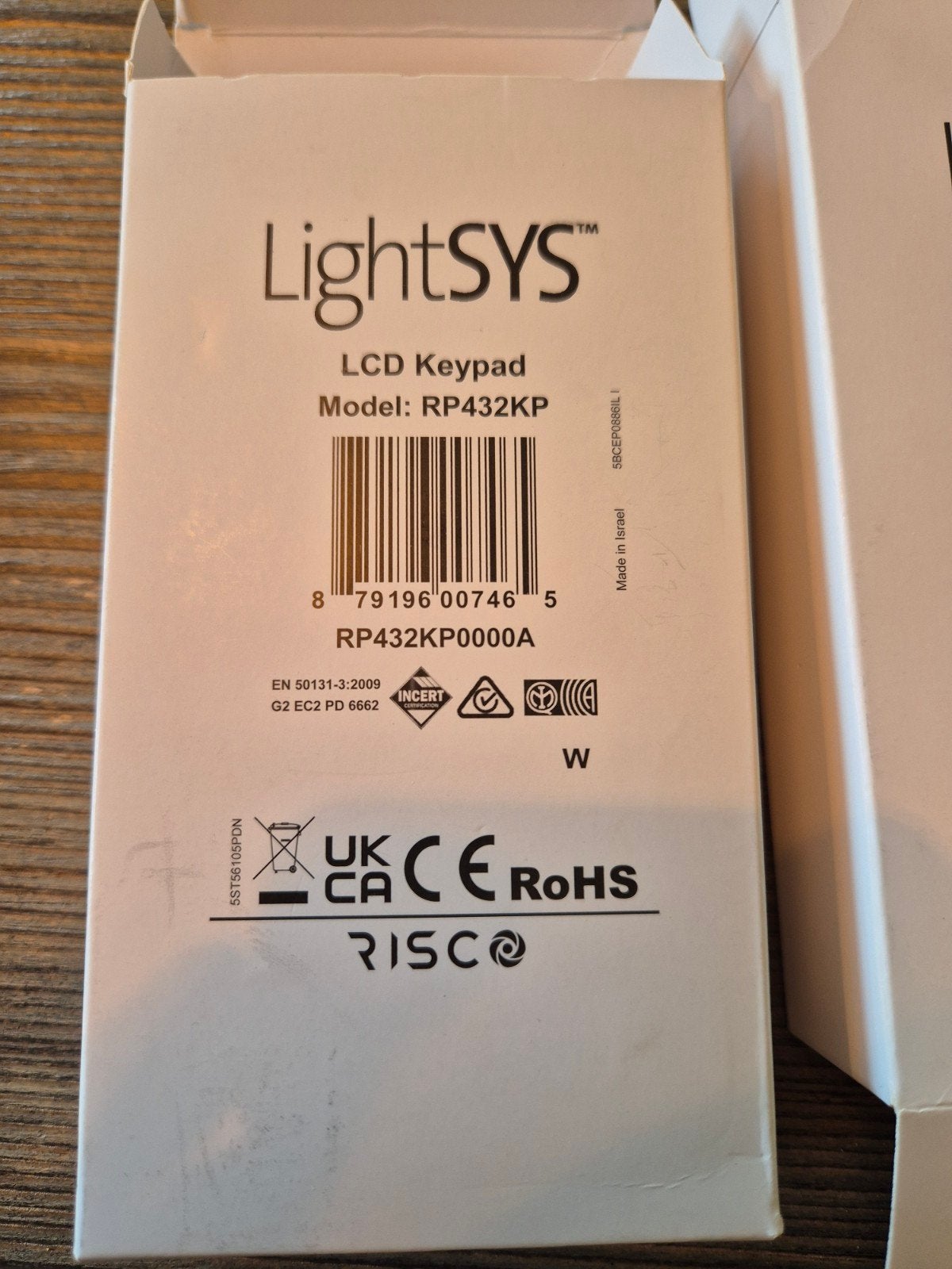 Risco LightSYS LCD Keypad RP432KP, Ophalen of Verzenden, Compleet systeem, Overige soorten