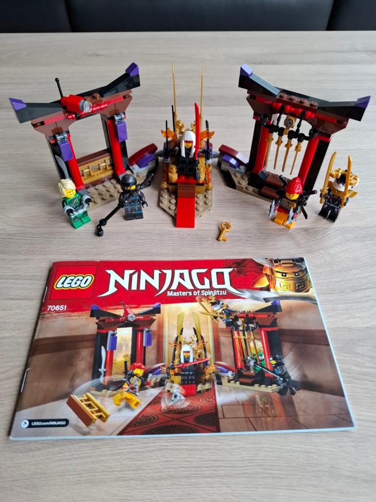 Lego Ninjago 70651 Troonzaal Confrontatie, Kinderen en Baby's, Speelgoed | Duplo en Lego, Gebruikt, Lego, Complete set, Compleet