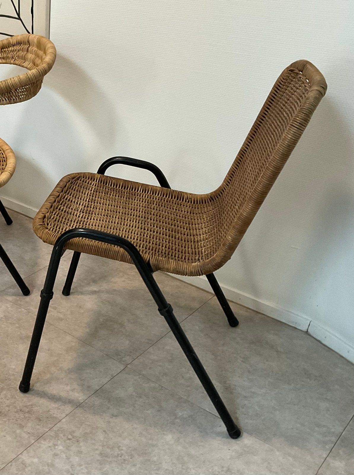 Vintage stoel 633 Dirk van Sliedregt Design jaren 50 Pastoe, Ophalen, Zo goed als nieuw, Zwart, Eén
