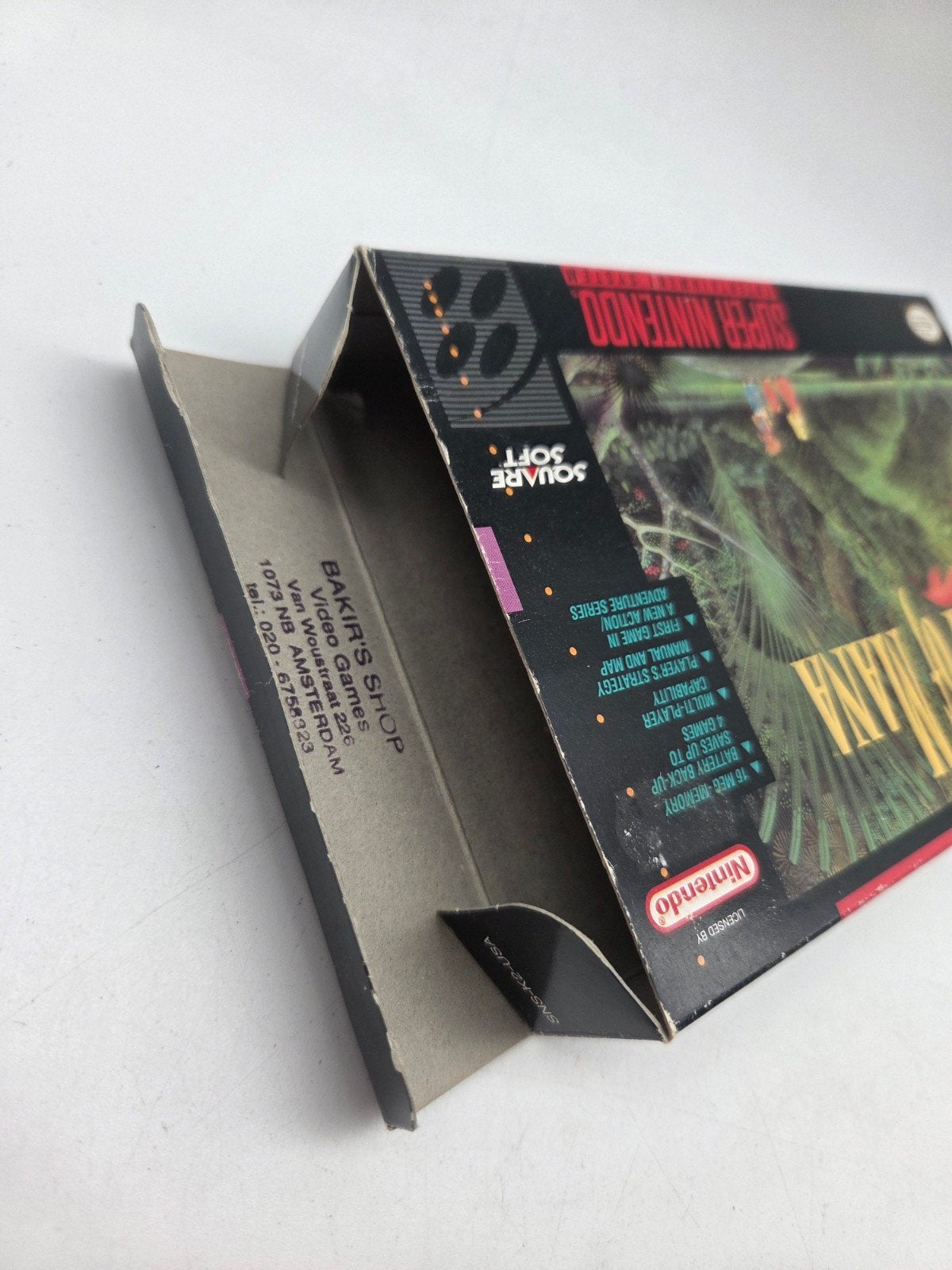 Secret of Mana SNES - Compleet met doos en handleiding, Gebruikt, Onbekend, Eén computer, Ophalen of Verzenden