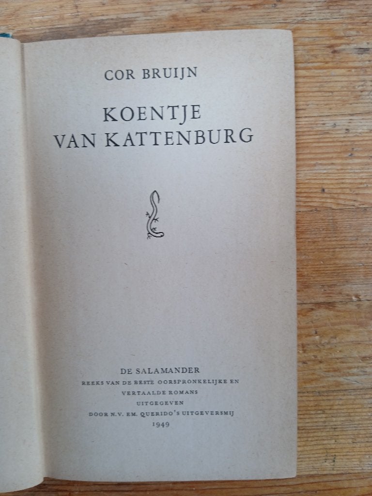 Koentje van Kattenburg Cor Bruijn klassiek jeugdboek roman, Ophalen of Verzenden, Zo goed als nieuw, Cor bruijn, Fictie
