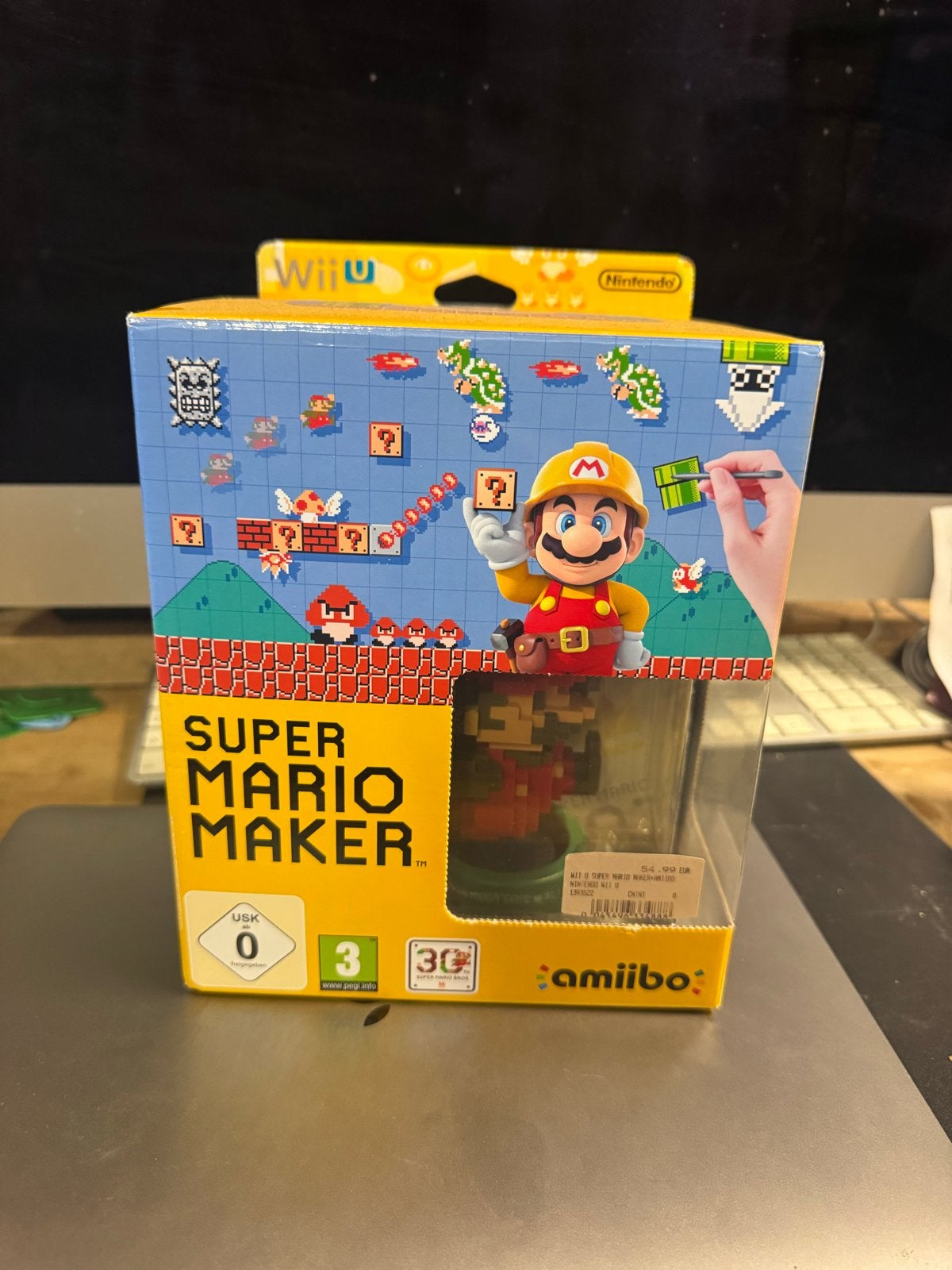 Super Mario Maker Wii U+ Artbook+ Mario Classic Color Ambiio, Spelcomputers en Games, Ophalen, Online, 1 speler, Zo goed als nieuw
