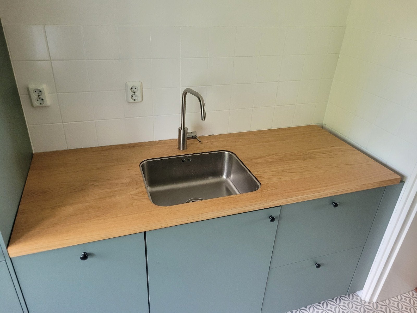 Ikea werkblad Möllekulla 1720mm breed 700mm diep, Huis en Inrichting, Keuken | Keukenelementen, Ophalen, Bruin, 150 tot 200 cm