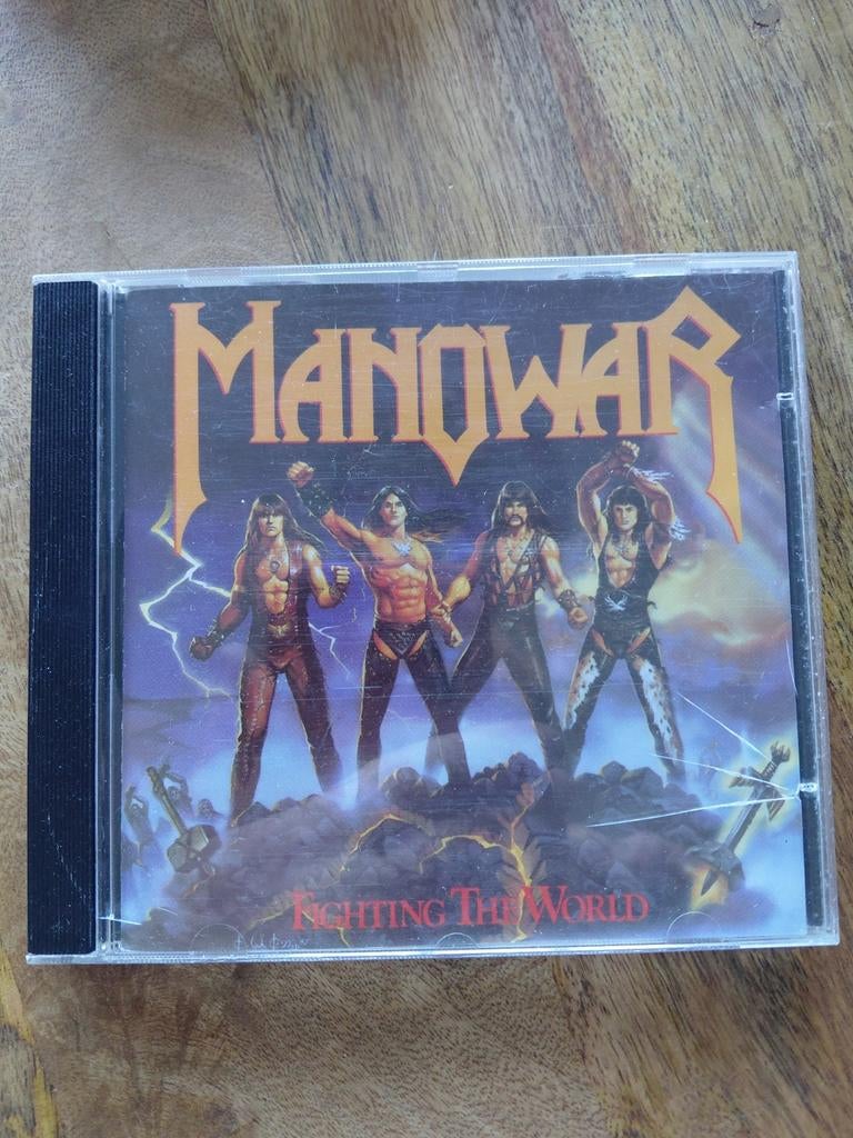 Manowar - Fighting The World CD (Heavy Metal), Ophalen of Verzenden, Gebruikt