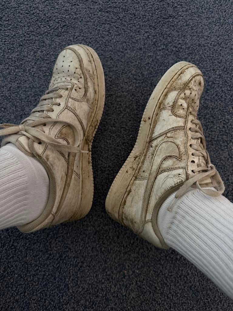 Afgetrapte veelgebruikte nike air force 1 maat 41, Ophalen of Verzenden, Zo goed als nieuw, Wit